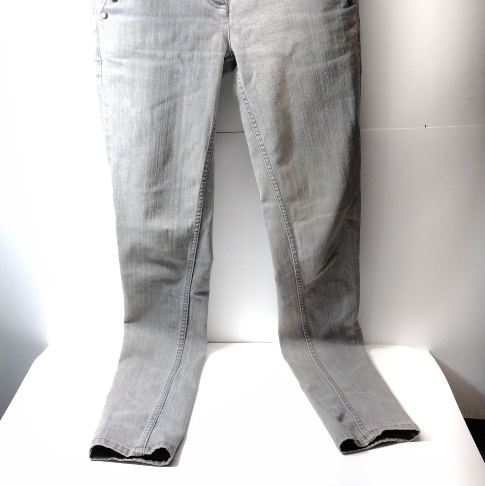 Alexander McQueen for Target l Gray Denim Studded Skinny Jeans l Size 3 - Picture 6 of 8